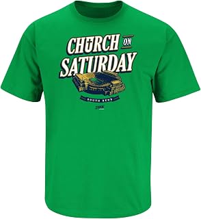 Church On Saturday T-Shirt for Notre Dame College Fans (SM-5XL)