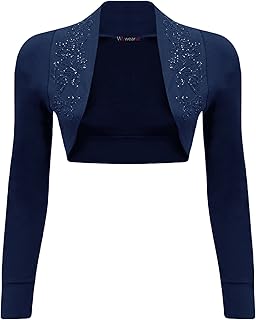 navy evening shrug