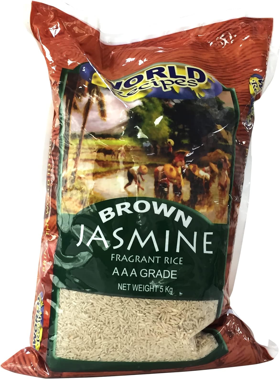 World Recipes Brown Jasmine Fragrant Rice 5kg