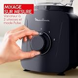 Moulinex Blendforce Essential, Blender, 450 W, Smooth Results, 2 Speeds + Pulse Mode, Crushed Ice, 1.85 L Bowl, LM4118F0 - 3