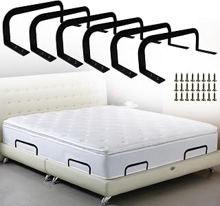 6 PCS Mattress Retainer Bar, Mattress Slide Stopper, Keep Topper from Sliding, Stopper to Prevent Sliding Holder in Place for Most Soft Bed