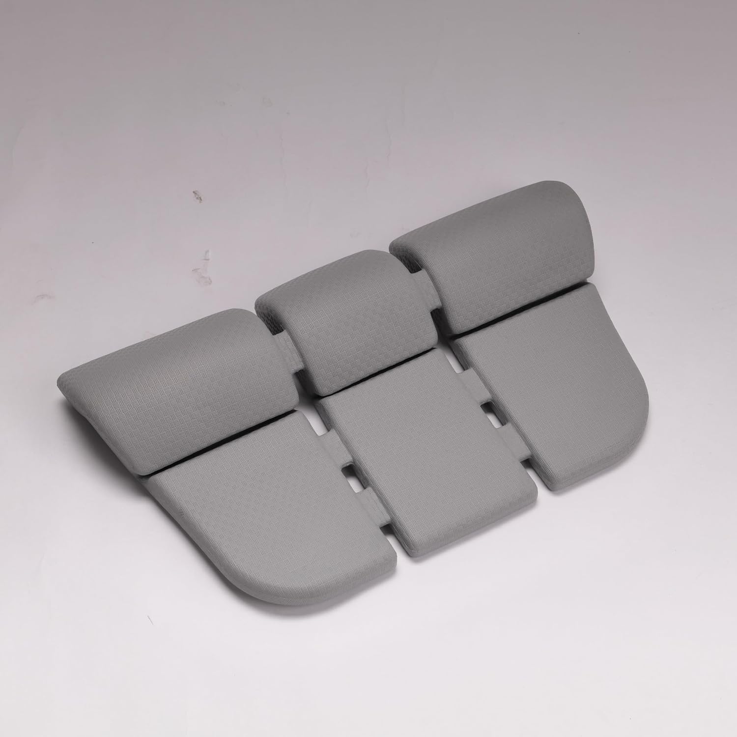 Empava Bath Pillows for Tub, Bathtub Pillow with Neck, Head, Shoulder and Back Support, Anti-Slip Suction Cups, EVA Material, Durable, Smooth, Suitable for AIS Series Bathtubs, Grey