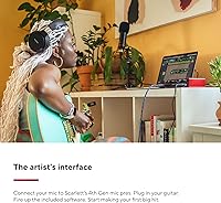Vista 3 de Interfaz de audio USB de 4ª generación Scarlett 2i2 de Focusrite
