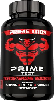 Prime Labs - Mens Testosterone Booster - Stamina, Endurance, Strength Booster - 60 Caplets
