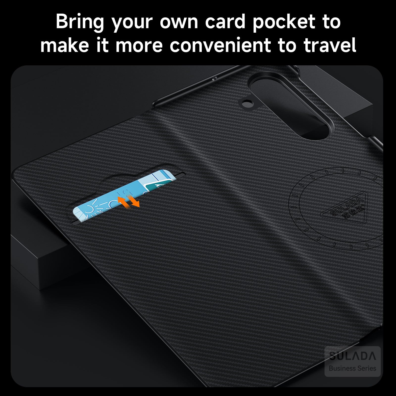Coque magnétique en fibre de carbone compatible avec Honor Magic V6, fine et fine en fibre d'aramide 600D prend en charge le chargement sans fil, coque de protection antichoc pour téléphone