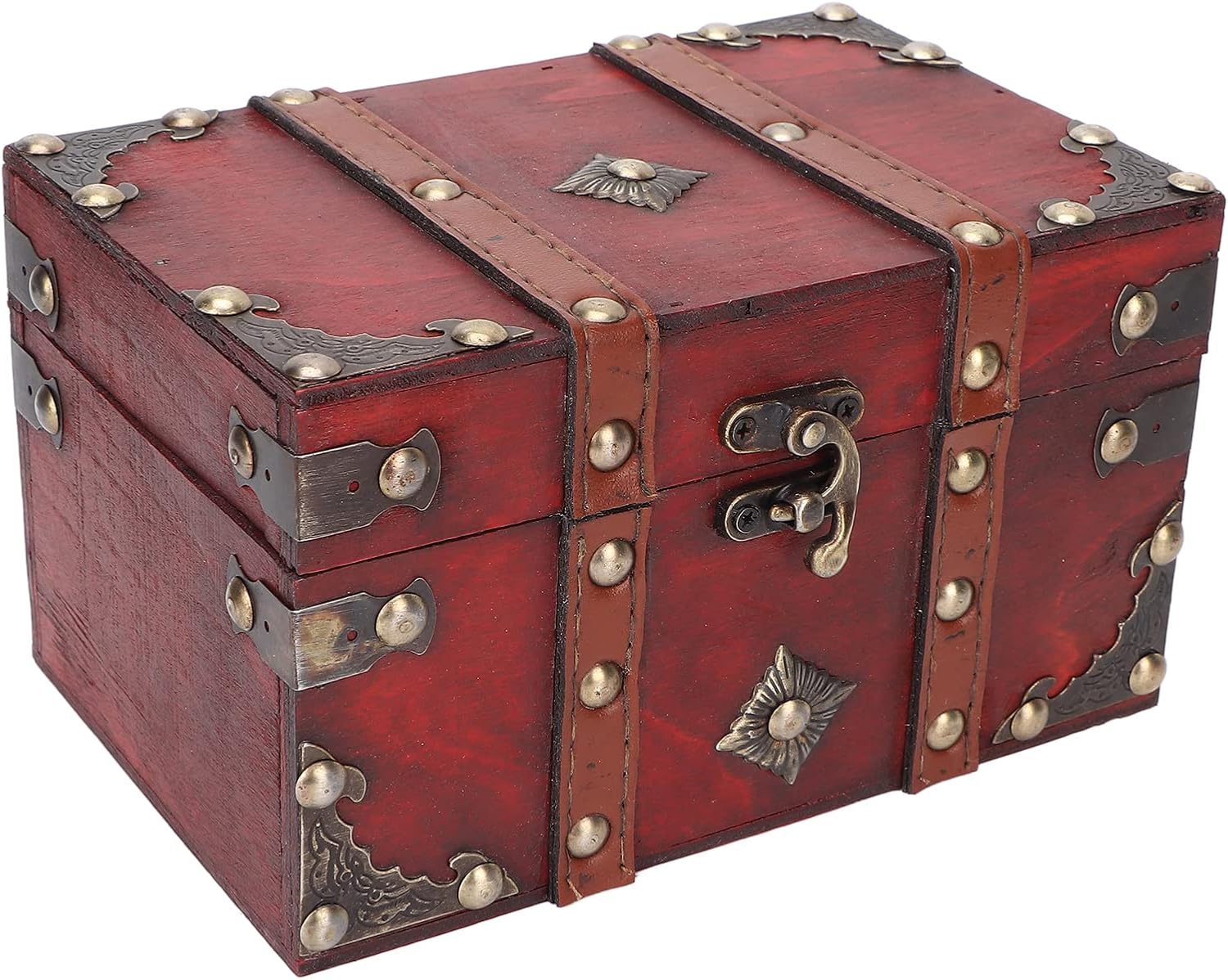 Buachois Wooden Storage Box, 18 x 11.5 x 10.5cm Square