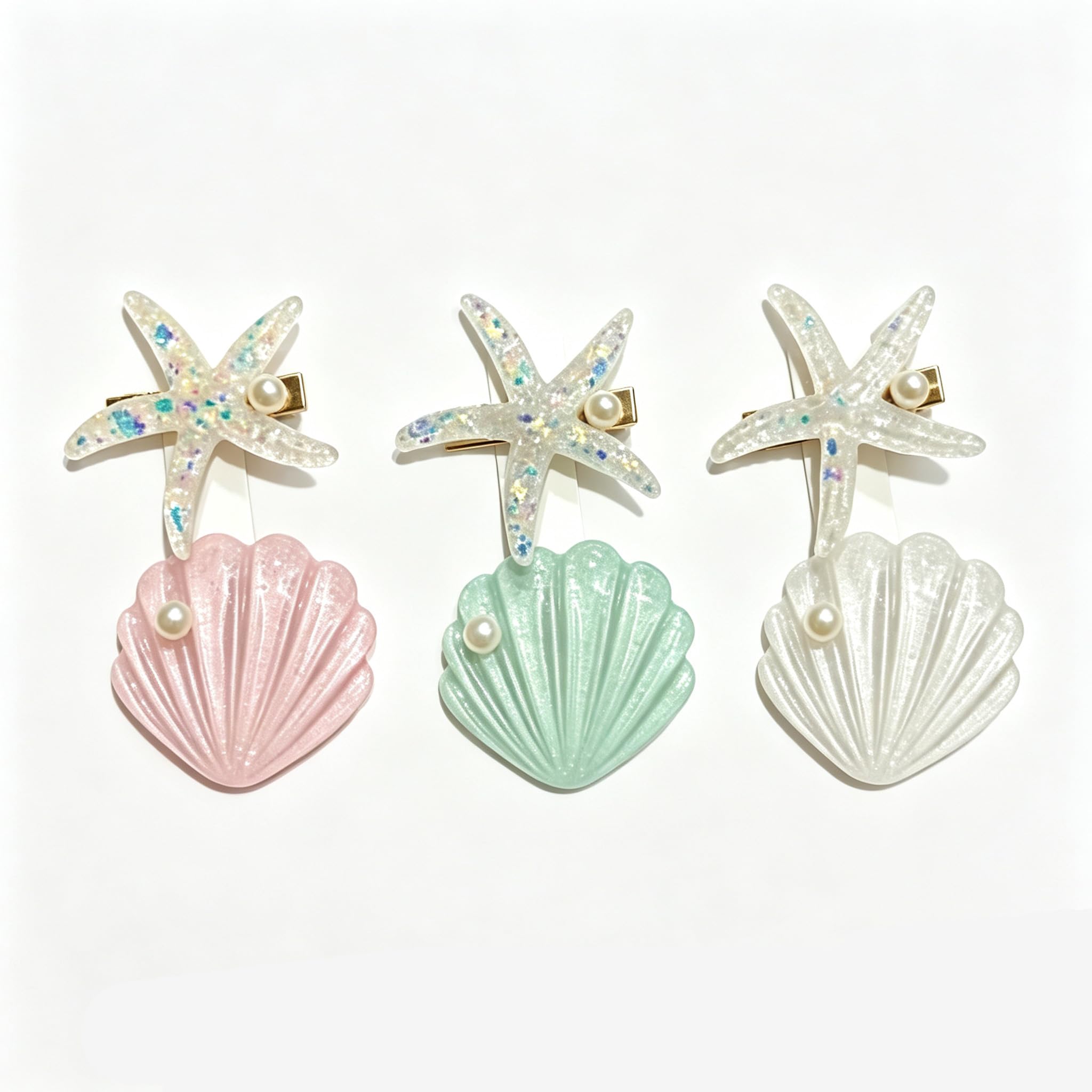 6PCS Beach Hair Accessories for Women, Ocean Inspired Hair Clips with Shell and Starfish Designs, Decorative Hairpins for Outings and Casual Wear-image-34