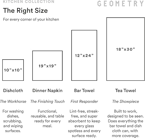 Vista 7 de GEOMETRY Kitchen Tea Towels - Quick Dry Microfiber Dish Towels for Kitchen Sleepy Fields, 18" x 30" 1 Pack Sleepy Fields,Create,Diedre,My