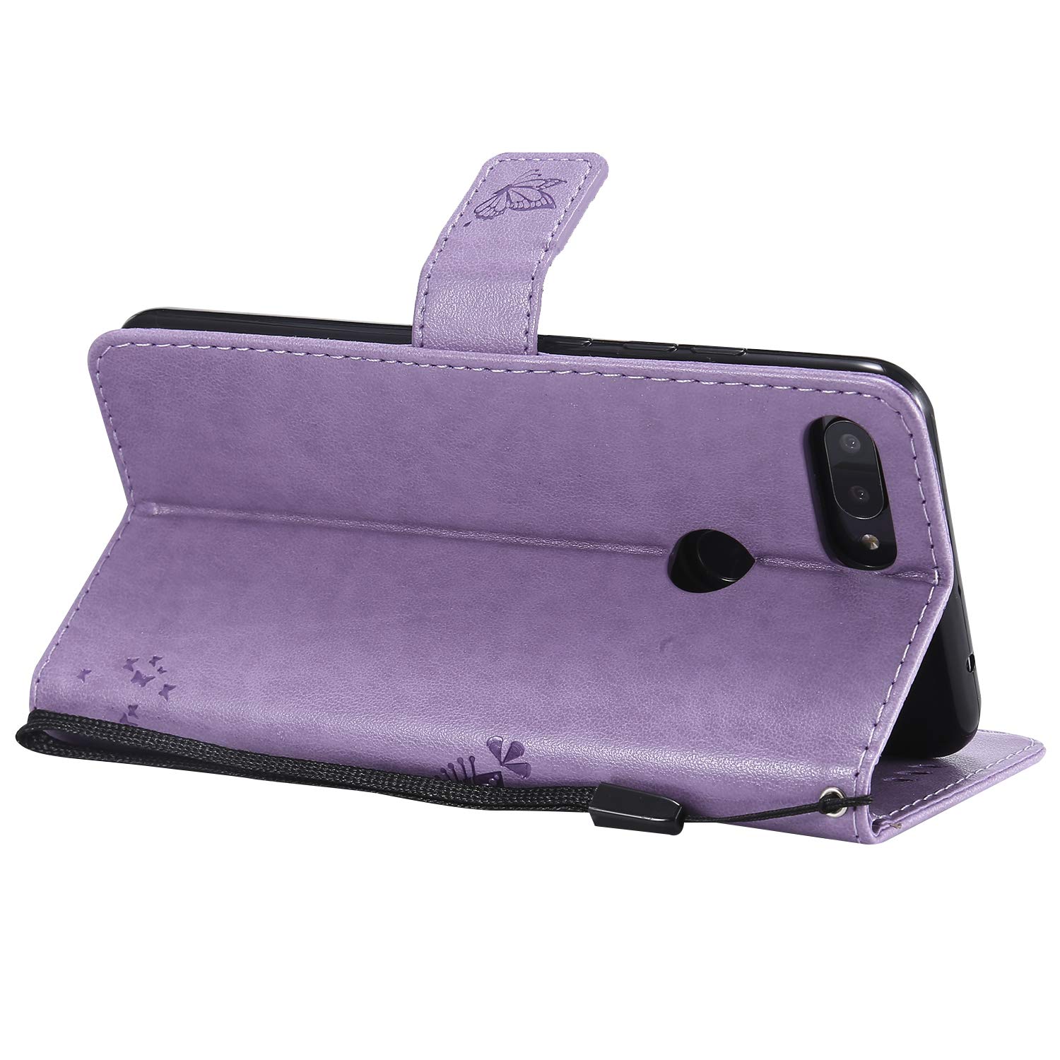 Custodia Portafoglio In Pelle Per Xiaomi Mi 8 Lite - Con Slot Per Carte, Supporto E Chiusura Magnetica - 4