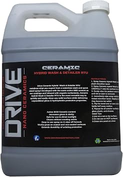 Ceramic Infused Waterless Wet Or Dry Wash & Gloss 1 Gallon Perfect for Cars, Boats, RVs, Motorcycles. Safe for Chrome, Glass, Wheels, Vinyl, Aluminum, Plastic
