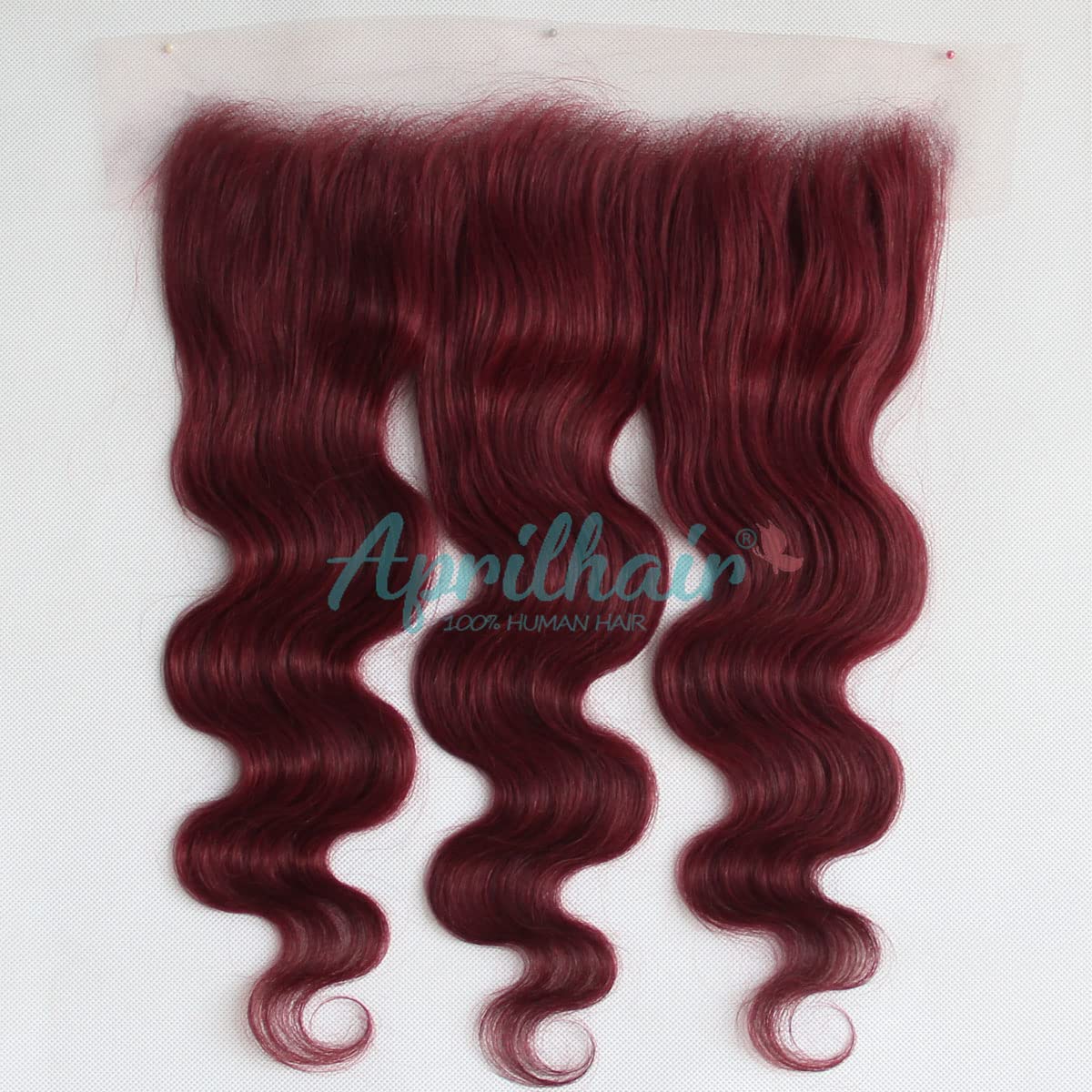 8A Pre Plucked Lace Frontal With 3 Bundles Wine Red #99J Brazilian Virgin Human Hair Body Wave Ear To Ear 13x4 Lace Frontal Closure (18with20 22 24, bundles with frontal)