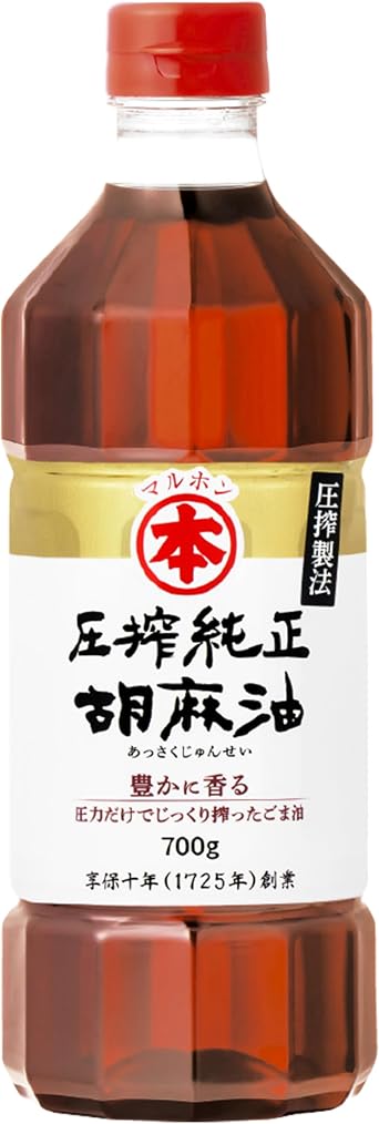 Maruhon Toasted Pure Sesame Oil, 700 g | Made In Japan | Best Before Date 2026.07.28