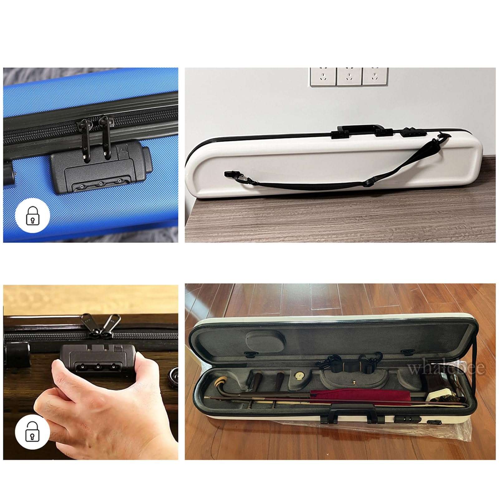 Amazon.co.jp: 二胡楽器ケース ロック付き 標準ユニバーサル二胡