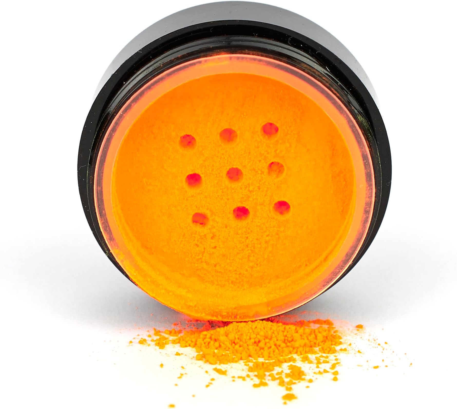 Neon Orange Eye Dust Vegan And Paraben Free Formula That Glows Under UV Light