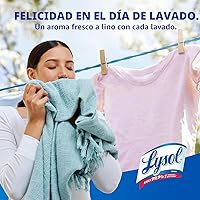 Vista 6 de Lysol Líquido desinfectante para la ropa, aditivo detergente para ropa y ropa de cama, elimina las bacterias que causan el olor, lino vigorizante