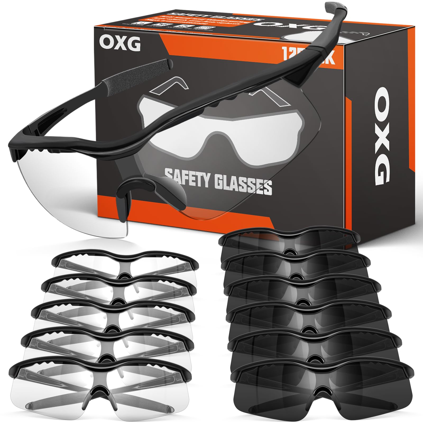 OXG Safety Glasses - ANSI Z87.1 Protection -8
