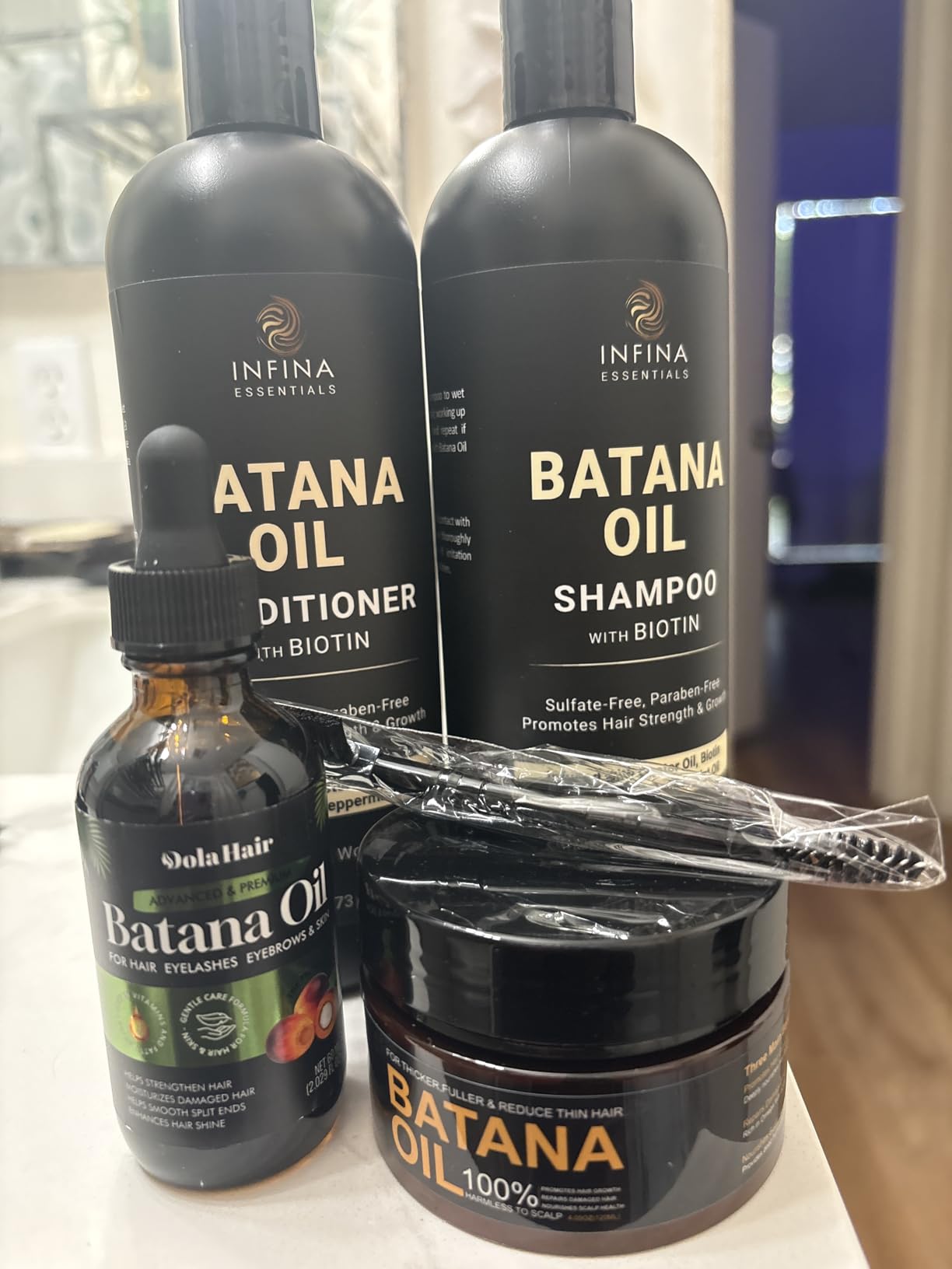 Dolahair Batana Oil for Hair Growth Organics Pure Batana Hair Oil 100% Natural Batana Oil Nourishes Damaged Hair Natural Hair Growth Oil and Conditioner Batana Hair Oil 2.02 Fl Oz