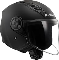 LS2 OF616 Airflow II Matt Fekete Motoros Sisak 3XL 2
