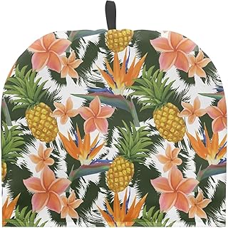 Tropical Pineapple Pattern Teapot Cozy Tea Pot Cozies Heat Resistant Teapot Protector Home Kitchen Accessories Decor Tea Cozy Reusable Dustproof Durable Tea Kettle Quilt, Easy to Wash
