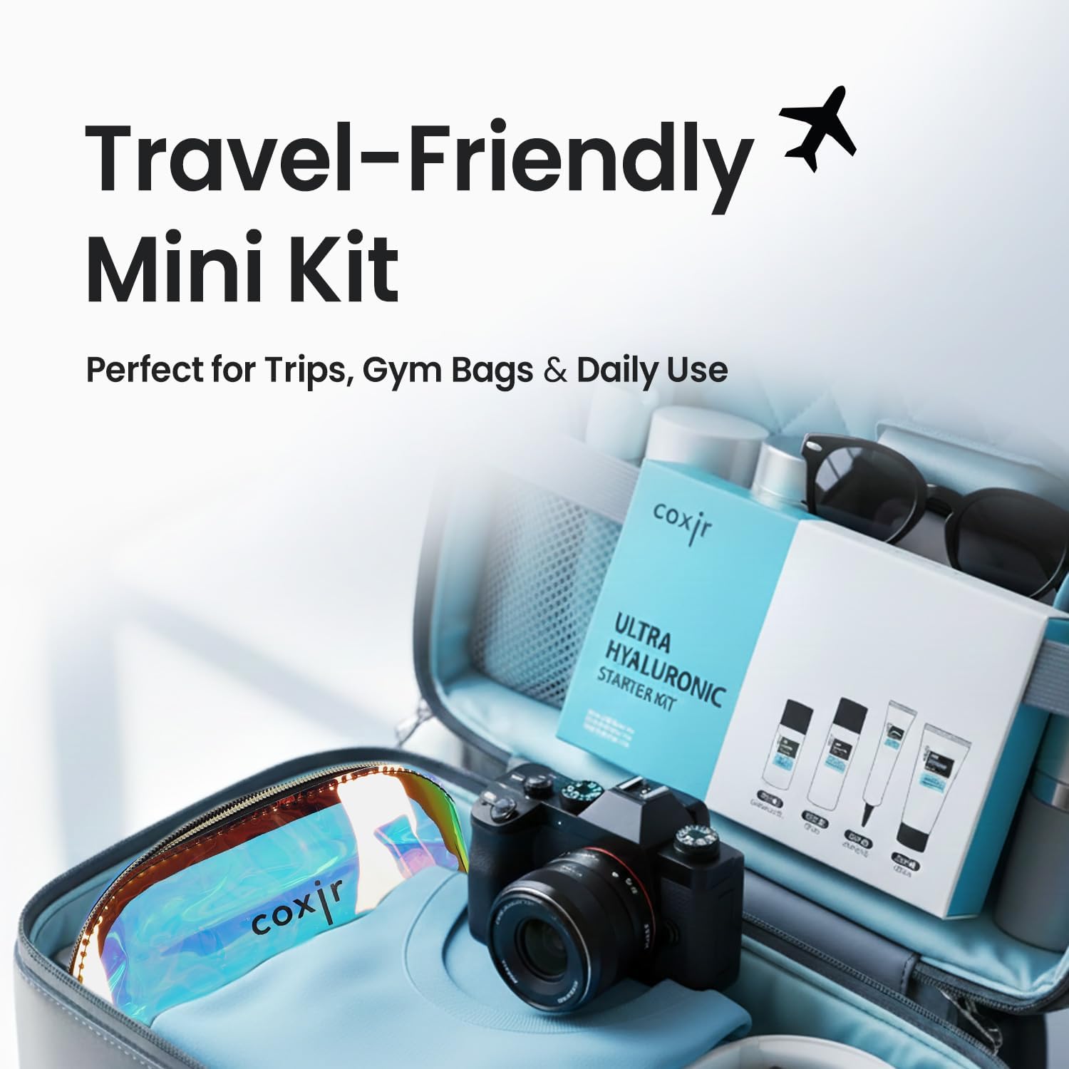 [Valentine's Day Gift Set] coxir Ultra Hyaluronic Holiday Gift Set – Cleansing Oil + Toner + Ampoule + Cream |Mini Skincare Kit, Travel-Size Korean Skincare Set, Hydrating Routine - Image 9