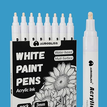 8 Pennarelli Indelebili Nero Punta Grossa - Impermeabili Per Superfici Multiple - Foto 9