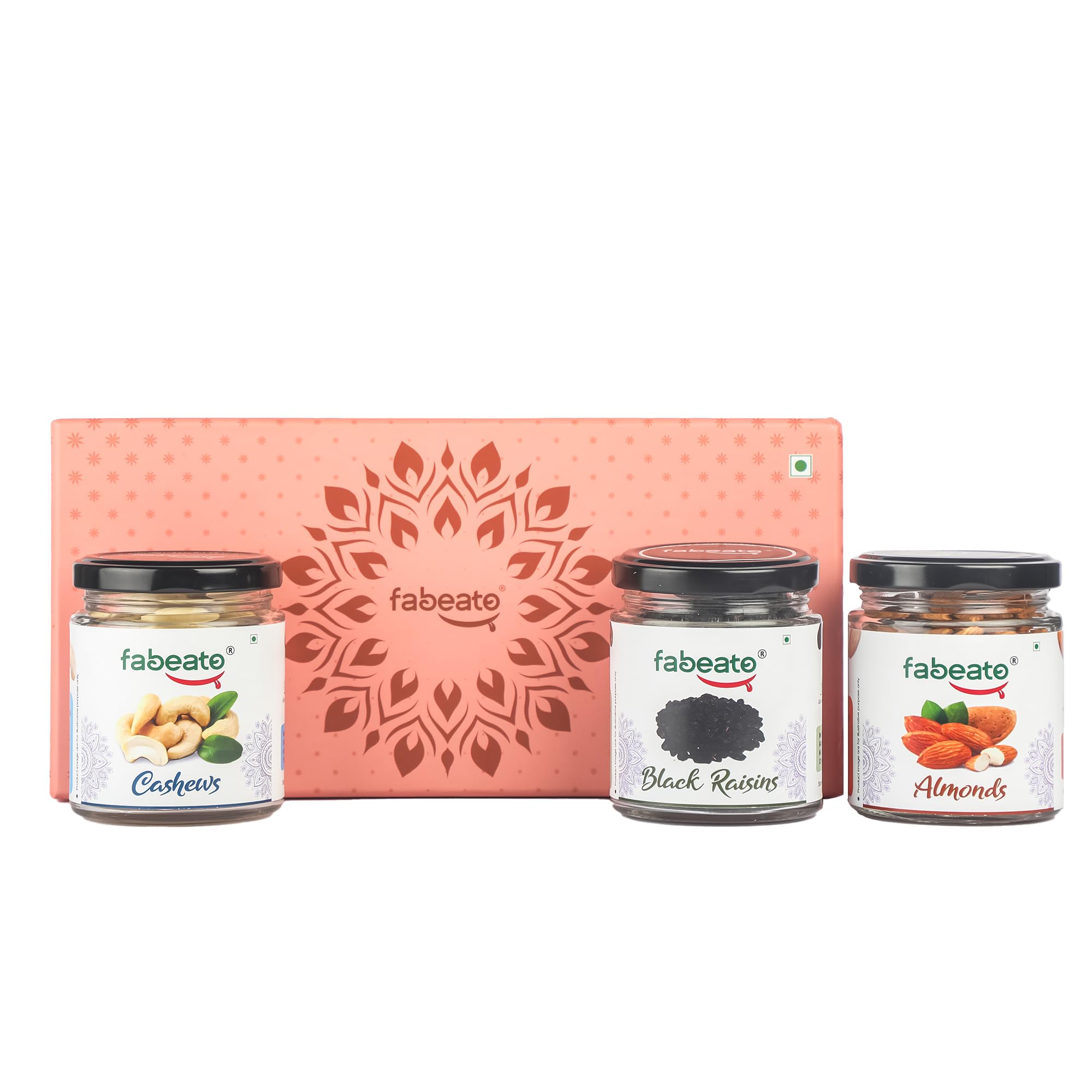 Fabeato Premium Special Dry Fruits Gift Box for Diwali 320g| Celebration Festive Gift for Family| Gourmet Gift| Corporate Gifts| Perfect Festive Gift for Loved ones| Almonds, Cashews, Black Raisin (B0CM9MBRHX) Amazon Price History, Amazon Price Tracker