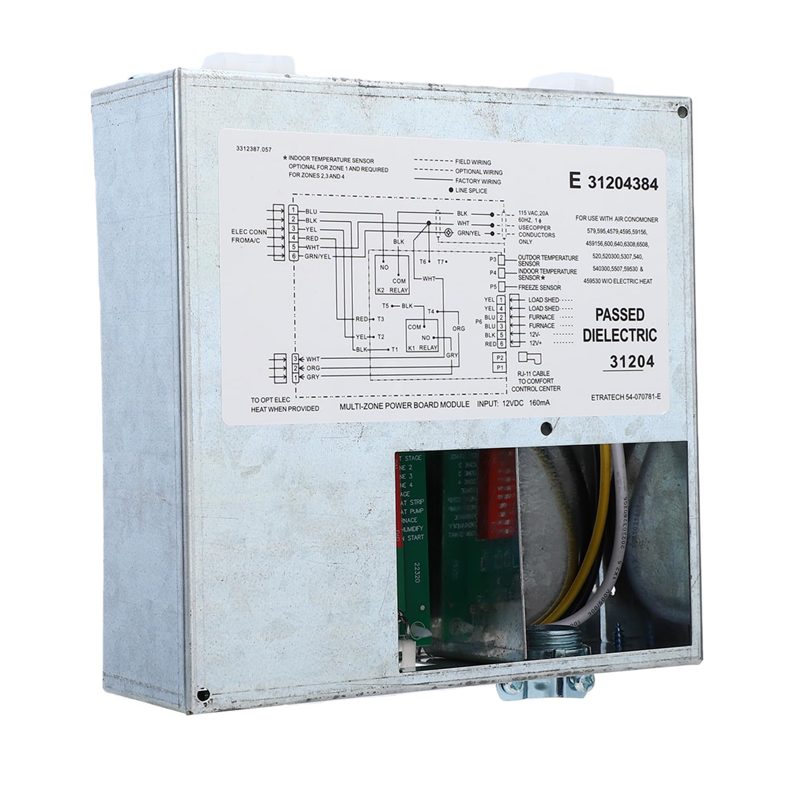 Tbest Kit Termostato RV Multizona, Ricambio per Condizionatori Duo Therma