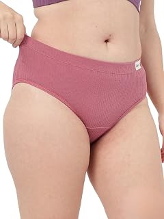 ZELENA Cotton Broad Rib Mid Rise Hipster for MOM | Comfortable & Soft Maternity Panty for Women with 3 Layer Extra Absorbe... Price In India