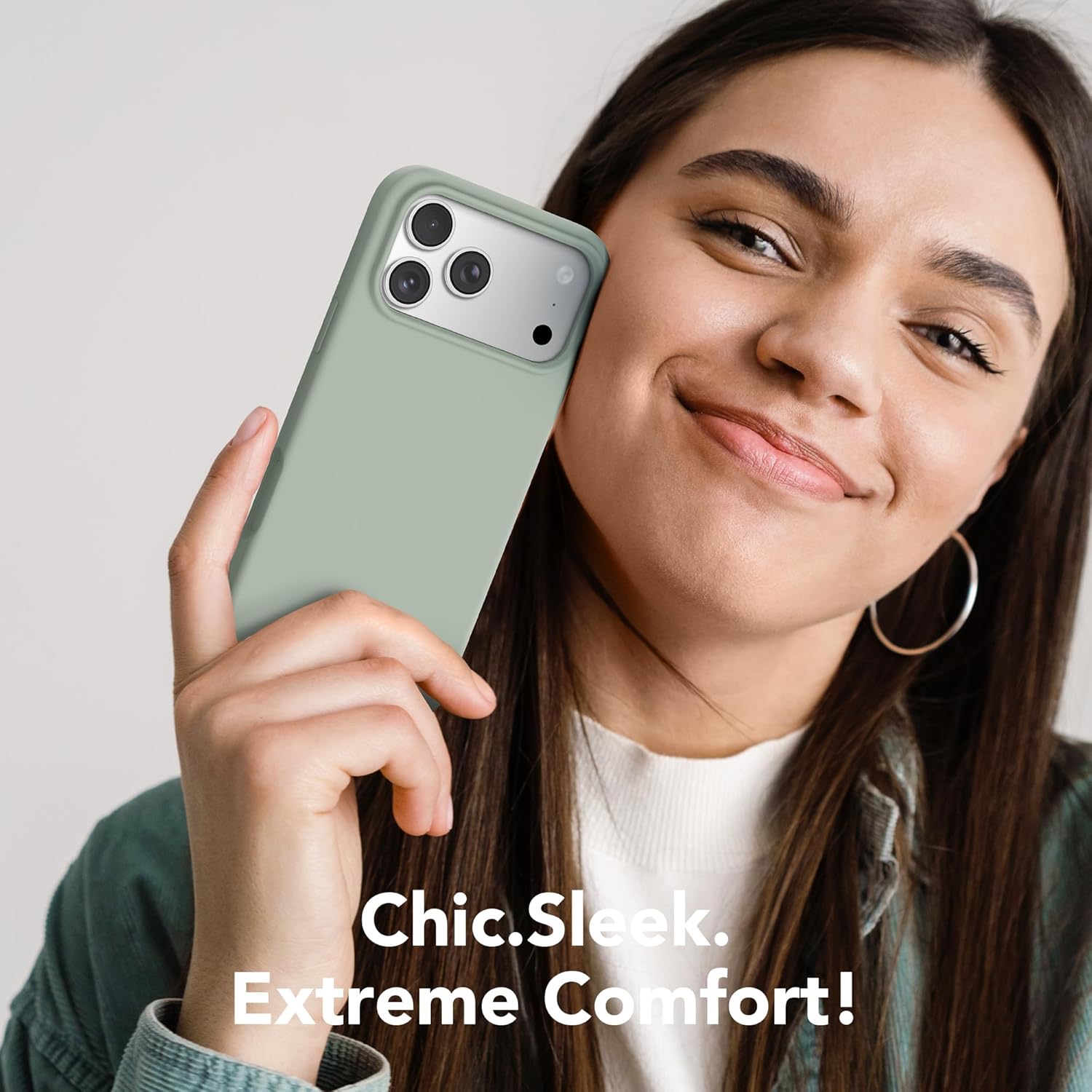 GONEZ Magnetic for iPhone 17 Pro Case, Compatible with MagSafe, [Screen Protector + Camera Lens Protector], Liquid Silicone Anti-Scratch Shockproof Protective Phone Case 6.3 inch, Light Green - Image 9