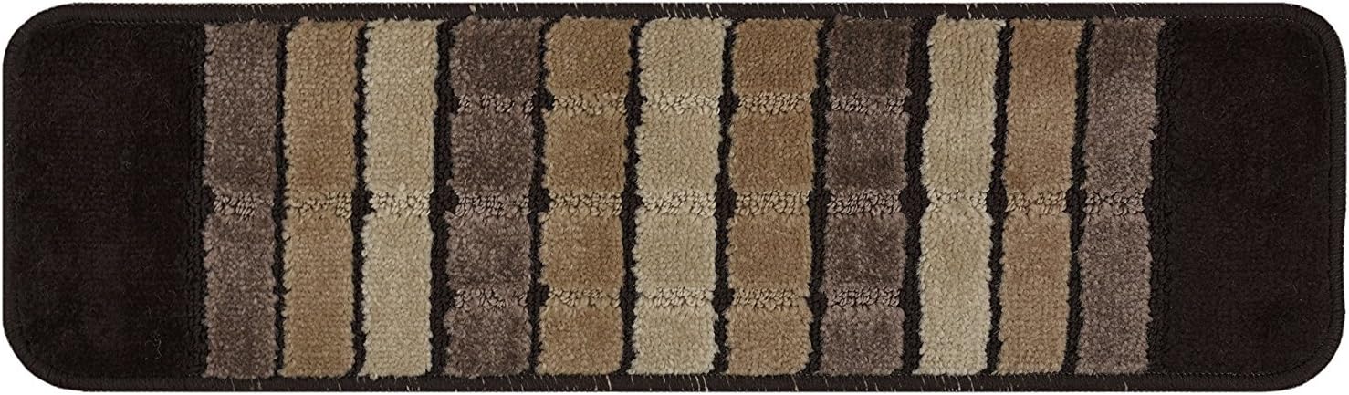 Get Special Price Millenium Stair Tread Treads Indoor Skid Slip Resistant Carpet Stair Tread Treads Geometric Design Machine Washable 8 ½ inch x 30 inch (Set of 13, Squares Brown) Hottest Sales Millenium Stair Tread Treads Indoor Skid Slip Resistant Carpet Stair Tread Treads Geometric Design Machine Washable 8 ½ inch x 30 inch (Set of 13, Squares Brown)