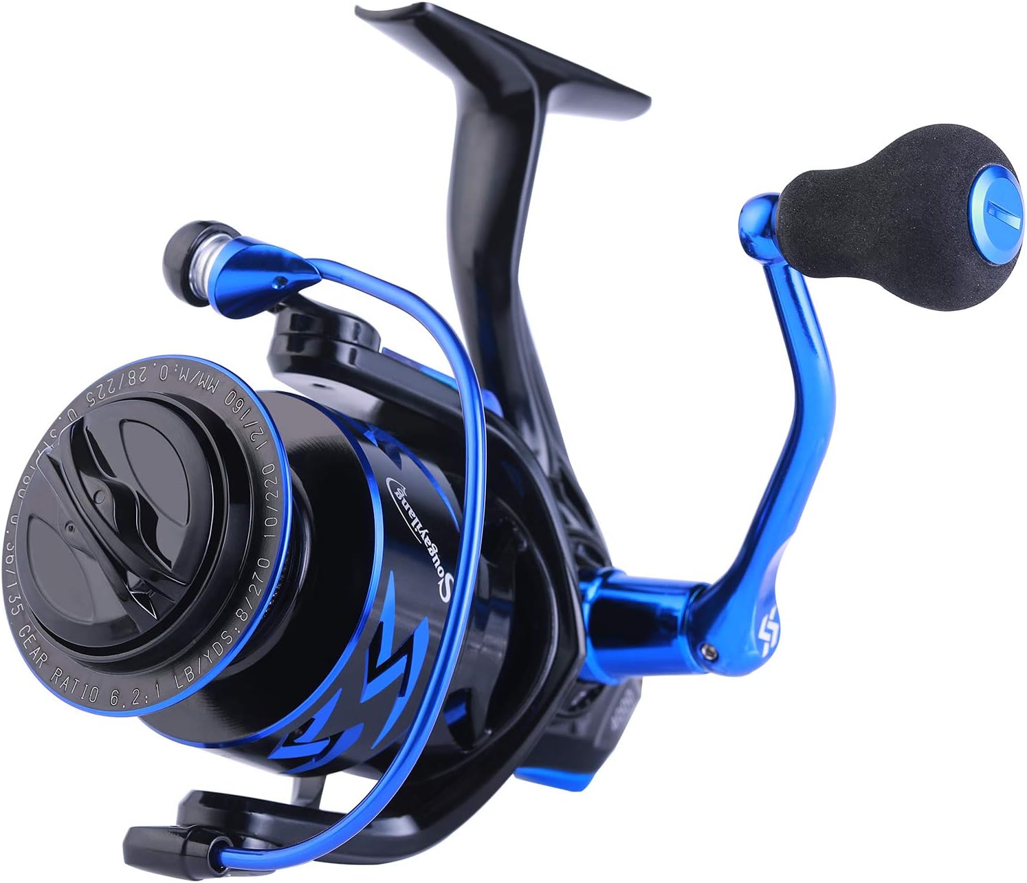 Sougayilang Fishing Rod and Reel Set Carbon Fiber Telescopic Fishing Rod 12+1BB Spinning Reel with Carry Case for Saltwater Freshwater