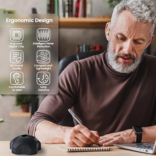 Miniatura 2 de Audífonos para personas mayores recargables con cancelación de ruido - Amplificador auditivo para uso doméstico y exterior