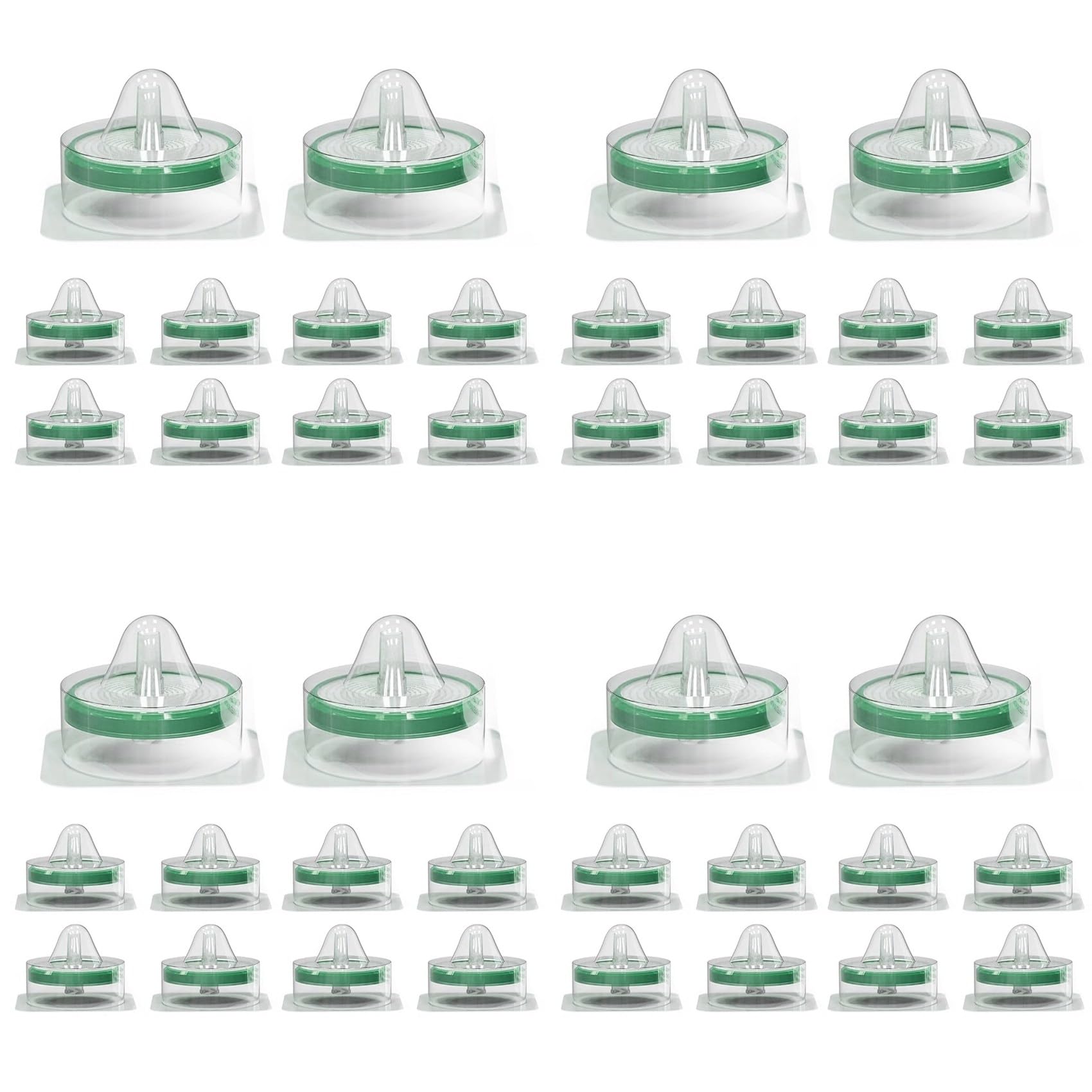 Filtro per Siringa Sterile PES (Polietersulfone), Filtrazione Idrofila, Diametro Membrana 33 Mm, Dimensione Pori 0,22 Îœm, 40 Pezzi