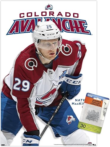 Miniatura 7 de Trends International NHL Colorado Avalanche - Póster de pared de la serie 23 de Nathan MacKinnon, 22.37 x 34.00 pulgadas, paquete de póster premium