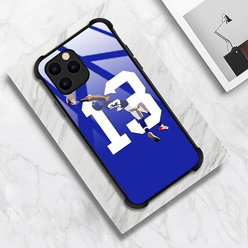 Miniatura 6 de CARLOCA Funda compatible con iPhone 12 Pro, 13 fundas Odell Catch Football para iPhone 12 para niñas y niños, diseño gráfico, a prueba de golpes,