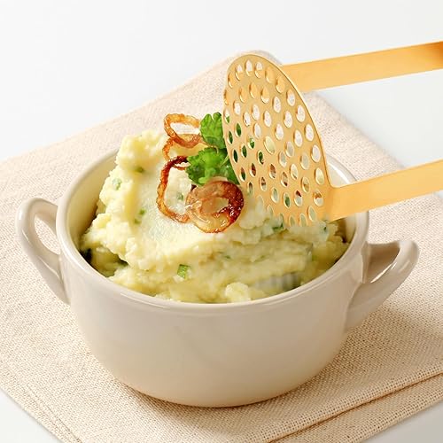 Miniatura 3 de Snailhouse Triturador de papas, acero inoxidable resistente, puré de papas, frijoles, alimentos, verduras, triturador, herramienta de cocina con