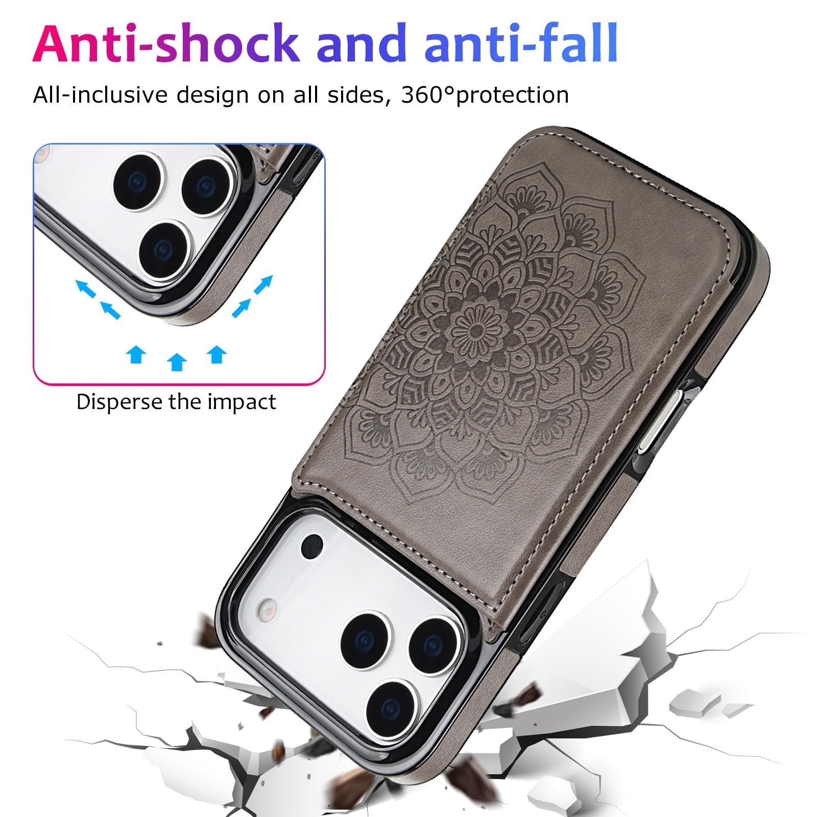 Generic Funda compatible con iPhone 15 (color: verde) Funda trasera de silicona rígida con diseño de flor lateral