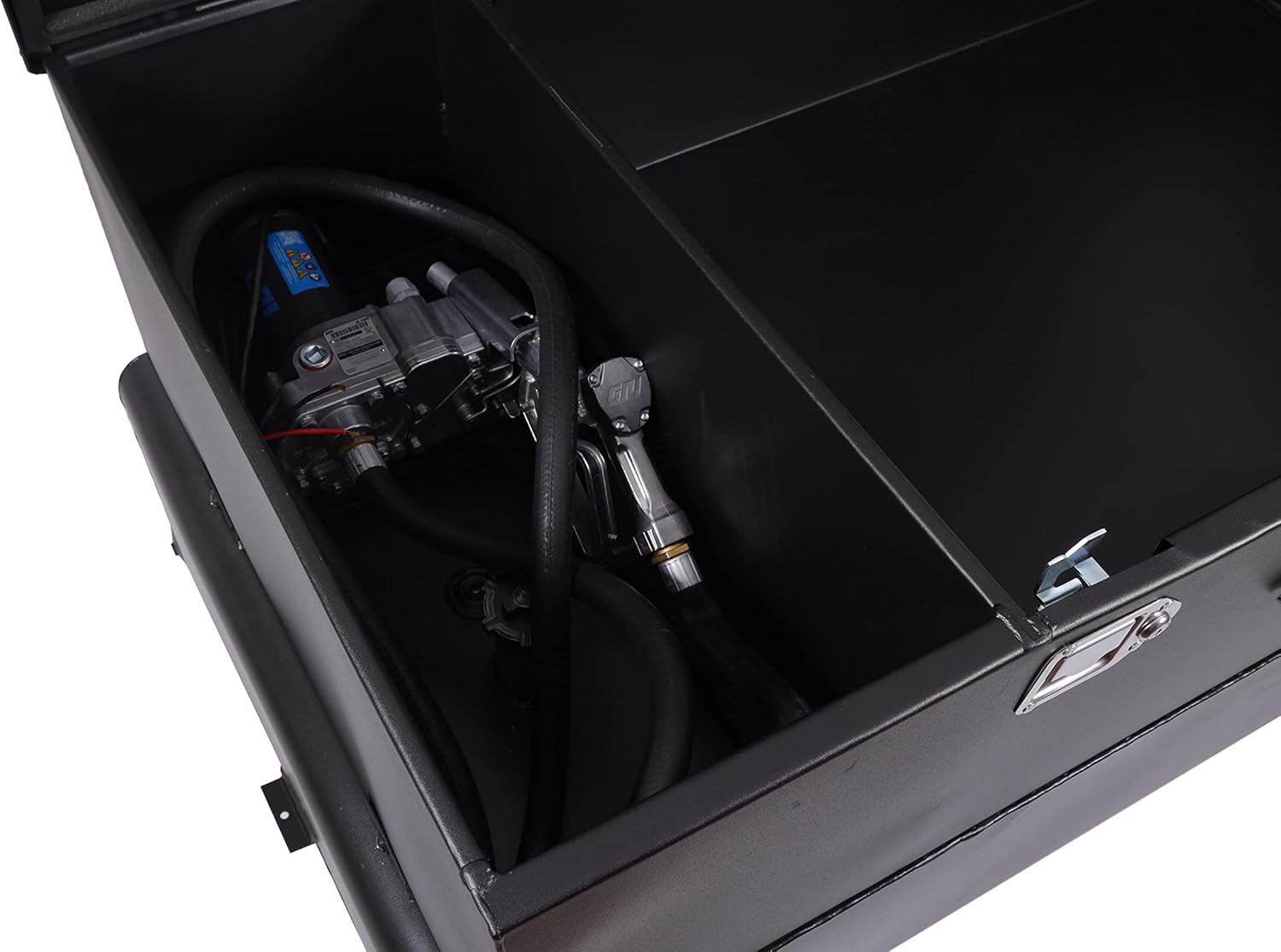 Dee Zee DZ92856SB 75 Gallon Black Steel Combo Transfer Tank with Pump