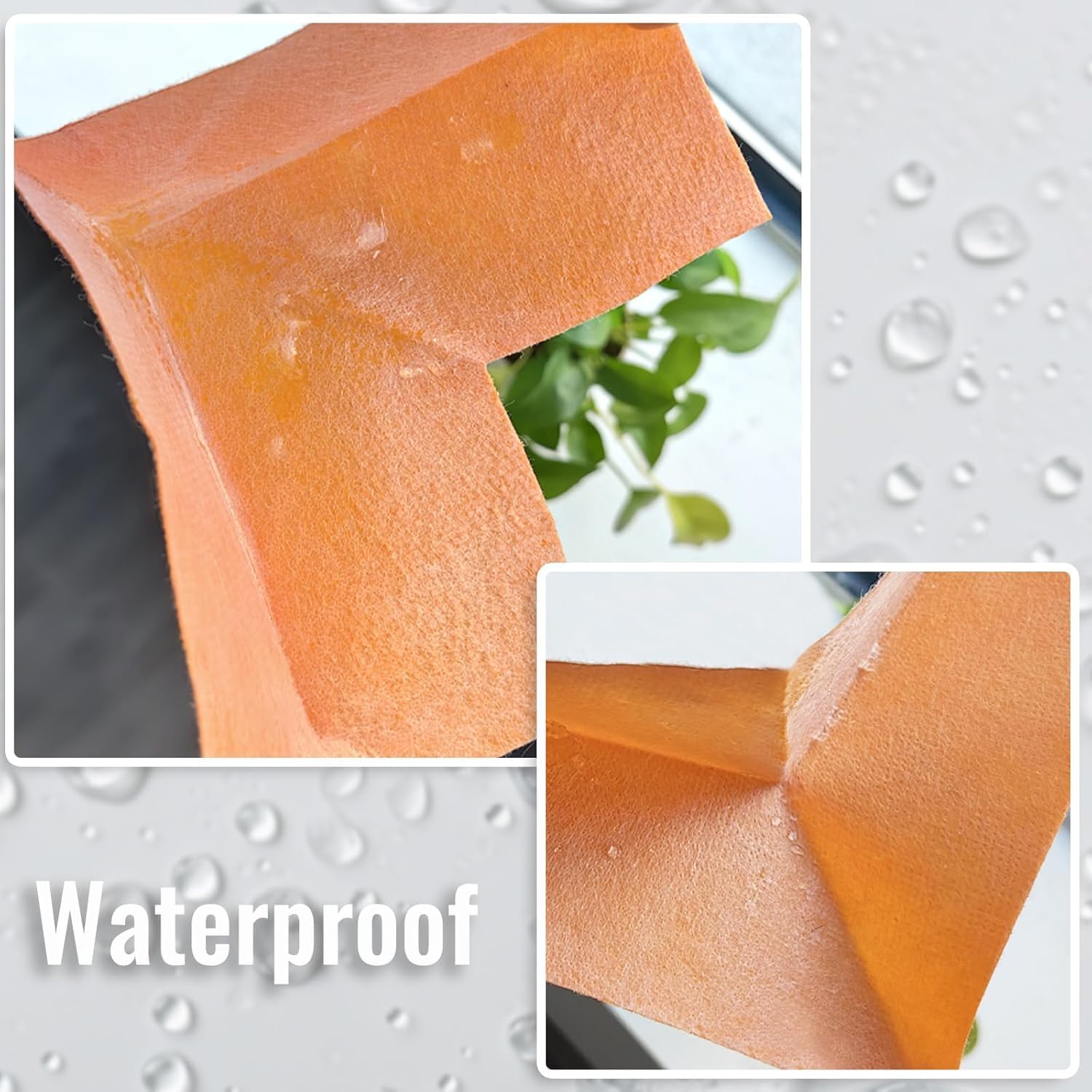 30 Pack Inside Waterproof Membrane, Waterproofing Membrane Seamlessly Fits The Corner, for Bathroom Shower Steam Room Toilet Kitchen