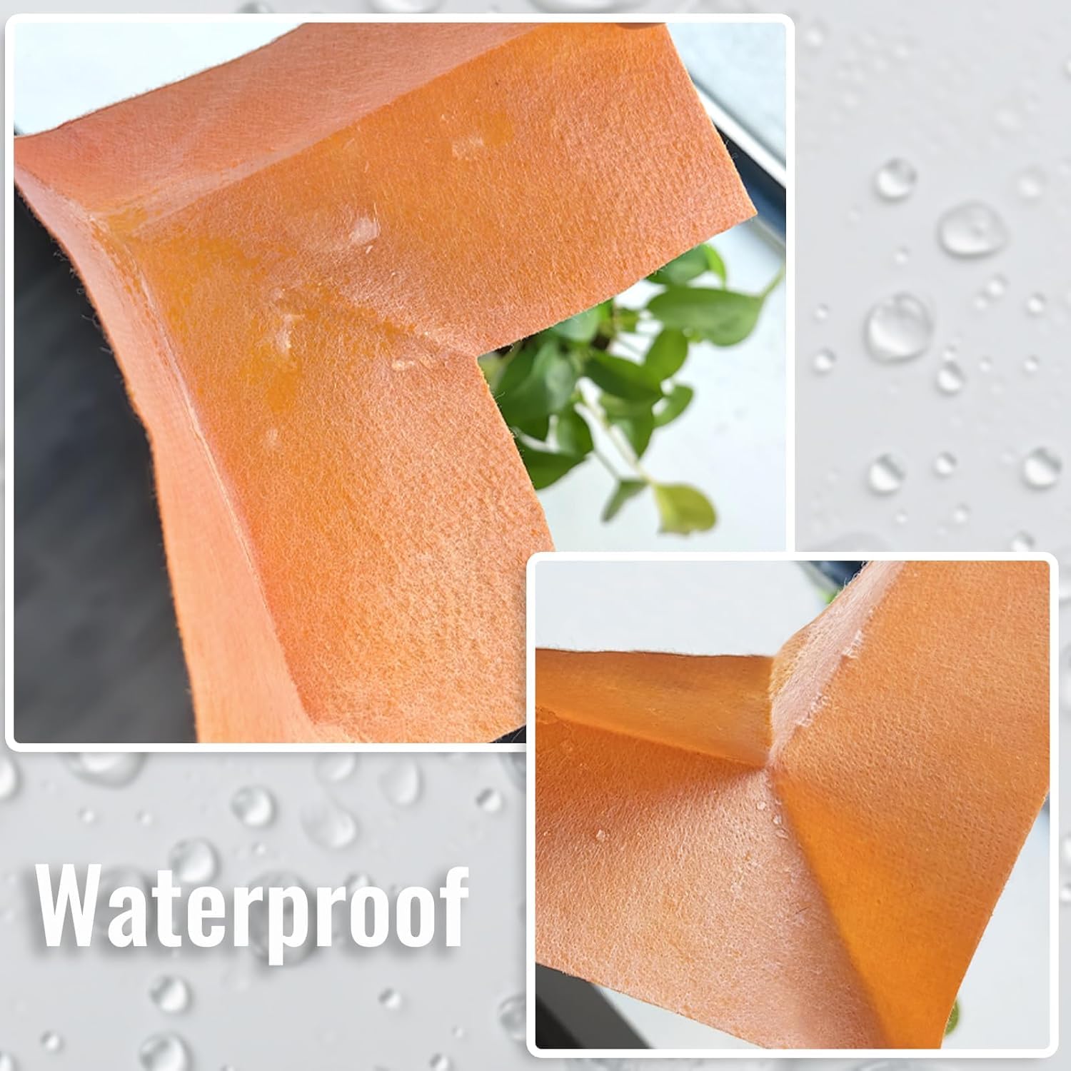 Paquete de 30 membranas impermeables en el interior, membrana impermeabilizante que se adapta perfectamente a la esquina, para baño, ducha, sala de vapor, inodoro, cocina
