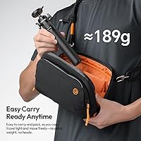 Vista 8 de ULANZI MT90 Soporte Trípode para Cámara de Acción Mango de Agarre para Vlog con Liberación Rápida Cka con Cabeza Esférica con Zapata Fría, Trípode