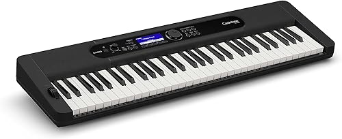 Miniatura 10 de Casio, Teclado portátil de 61 teclas (CT-S400) y pedal de sostenimiento estilo piano mejorado SP-20, color negro