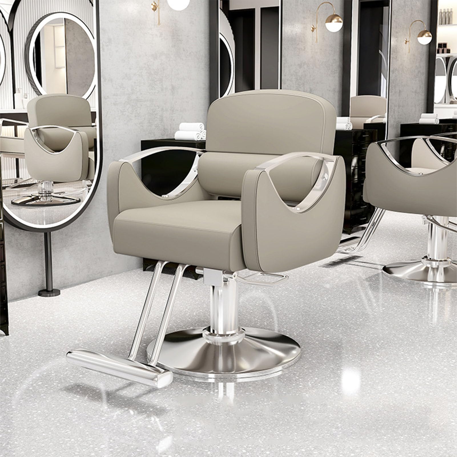 TFDRSEXVD Poltrone per Parrucchiere Poltrona Pompa Idraulica Poltrona Parrucchiere Poltrona Rotante a 360 Gradi, Attrezzatura per Spa e Bellezza,Color d