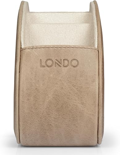 Vista 11 de Londo Soporte para control remoto, organizador para almacenar DVD, Blu-ray, TV, Roku o Apple TV, controles remotos de cuero genuino italiano