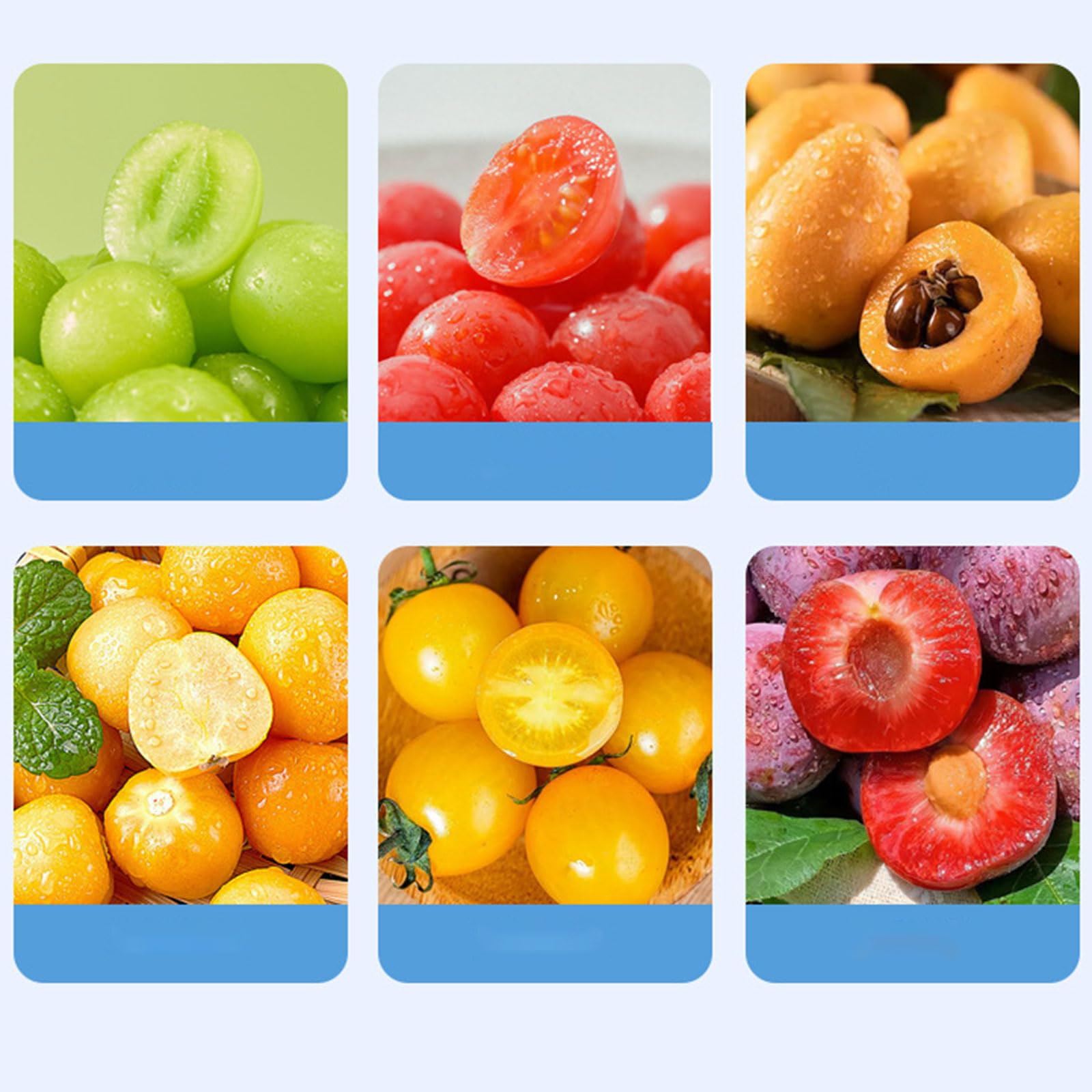 predolo Pela Verdure Elettrico, Sbuccia Uva, Pelapatate Automatico per Frutta Ricaricabile Tramite USB Portatile, Pela Patate E Verdure per Uva, Nespole E Piccoli Kumquat, Blu
