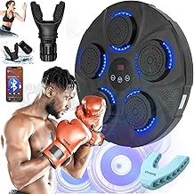 ESCUCHA Music Boxing Machine with Touch Screen Display, Wall Mounted, Bluetooth Enabled, Smart Trainer, Electronic Boxing Target, Workout Punching Equipment for Home (Gloves NOT Included)