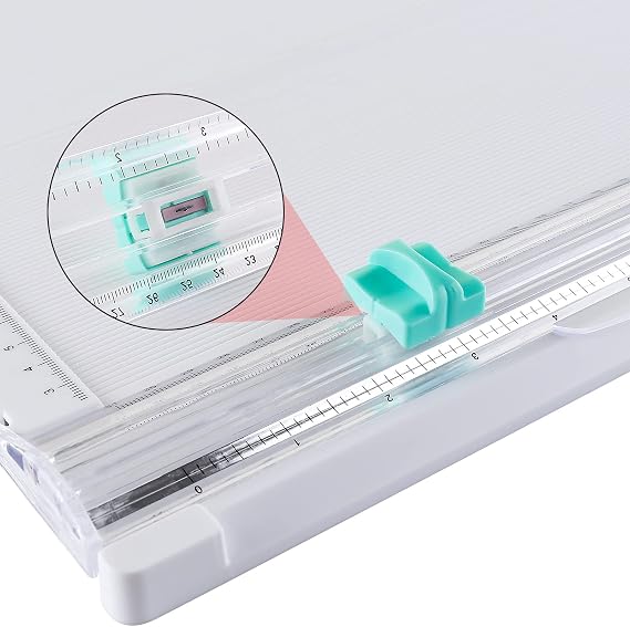Paper Trimmer Scoring Board 12 x12 inchwith2Replacement Blades Craft Paper Cutter for Folding & Scorer Cover of Book & Gift Box and Photo