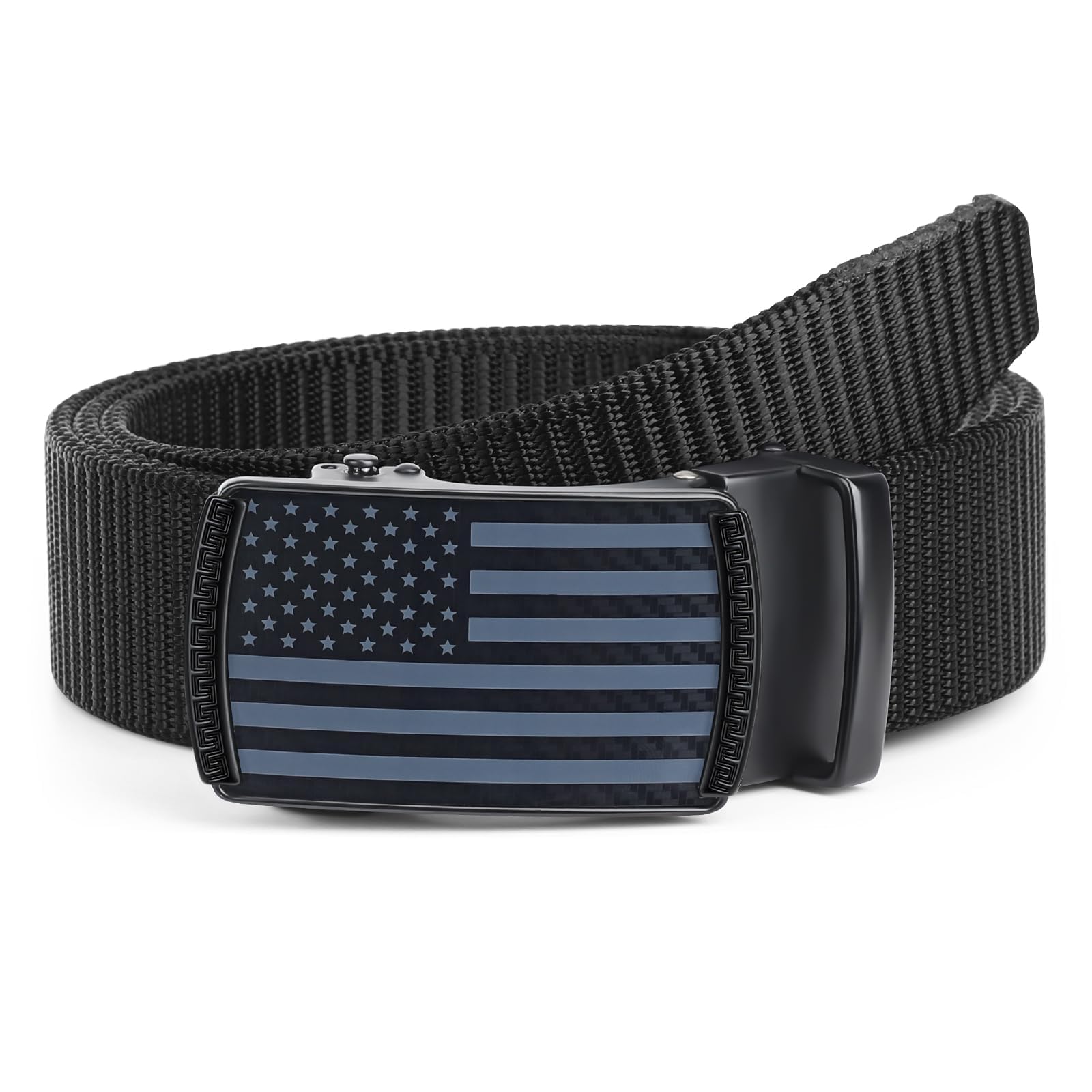 Nylon Ratchet Belt with Automatic Slide Buckle