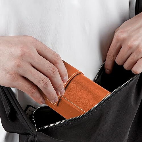 Miniatura 5 de Linkidea Estuche rígido extra grande para lentes de sol, organizador de almacenamiento de gafas de sol de gran tamaño, Marrón