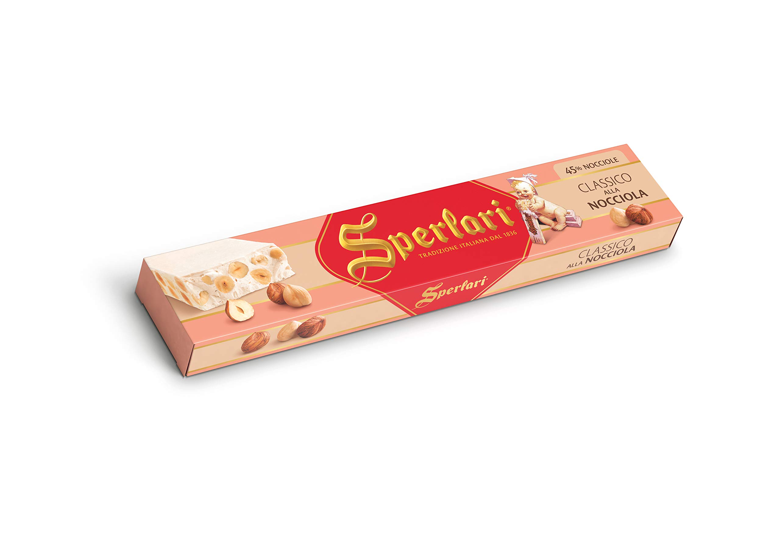 Sperlari - Torrone Classico Nocciola, Senza Glutine - 150 gr